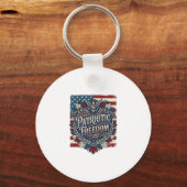 Patriottische herfstbladeren vector grafische T-sh Sleutelhanger (Voorkant)