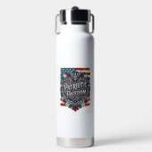Patriottische herfstbladeren vector grafische T-sh Waterfles (Voorkant)