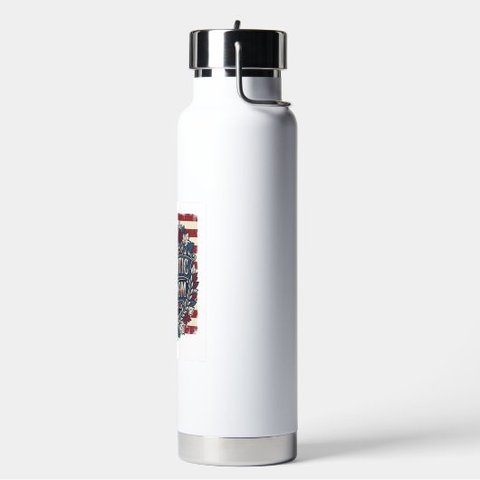 Patriottische herfstbladeren vector grafische T-sh Waterfles (Links)