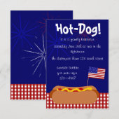 Patriottische Hete Hond! Partij Kaart (Voorkant / Achterkant)