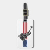 Patriottische Hockey Design-Bagagelabels Bagagelabel (Voorkant verticaal)