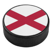 Patriottische hockey puck met vlag van Alabama, Ve (3/4)