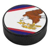 Patriottische hockey puck met vlag van American Sa (3/4)