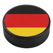 Patriottische hockey puck met vlag van Duitsland (3/4)