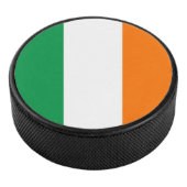 Patriottische hockey puck met vlag van Ierland (3/4)