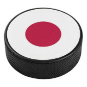 Patriottische hockey puck met vlag van Japan
