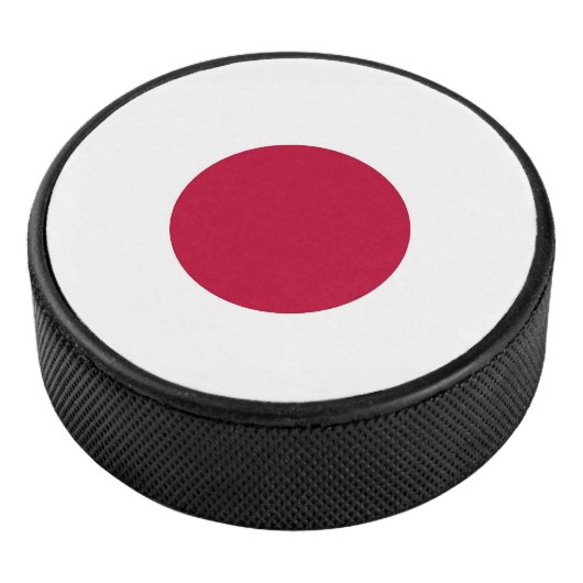 Patriottische hockey puck met vlag van Japan (3/4)