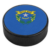 Patriottische hockey puck met vlag van Nevada (3/4)