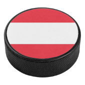 Patriottische hockey puck met vlag van Oostenrijk (3/4)