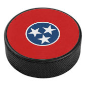 Patriottische hockey puck met vlag van Tennessee (3/4)