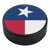 Patriottische hockey puck met vlag van Texas (3/4)