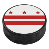 Patriottische hockey puck met vlag van Washington (3/4)