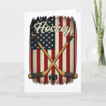 Patriottische Hockey USA Vlag Sporten