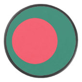 Patriottische hockeypuck met vlag van Bangladesh Hockey Puck (Voorkant)