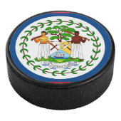 Patriottische hockeypuck met vlag van Belize Hockey Puck (3/4)