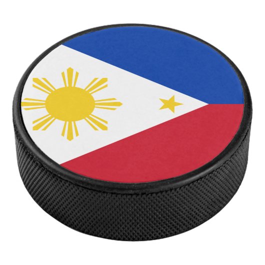 Patriottische hockeypuck met vlag van de Filipijne Hockey Puck (3/4)