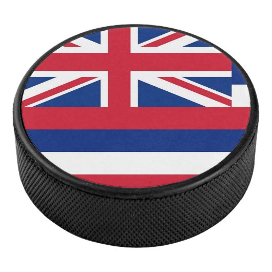 Patriottische hockeypuck met vlag van Hawaï Hockey Puck (3/4)