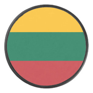 Patriottische hockeypuck met vlag van Litouwen Hockey Puck