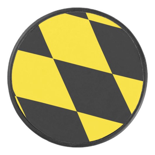 Patriottische hockeypuck met vlag van München Hockey Puck (Voorkant)