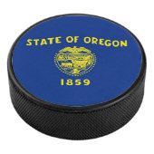 Patriottische hockeypuck met vlag van Oregon State Hockey Puck (3/4)