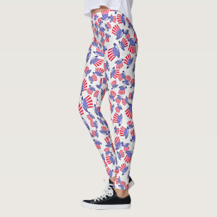 Patriottische hoge hoeden leggings