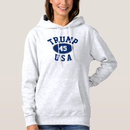 Patriottische hogeschool klassieke Trump 45 Hoody