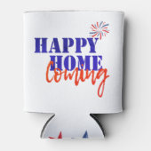 Patriottische Home Komende Militaire Troepen Bier Blikjeskoeler (Voorkant)