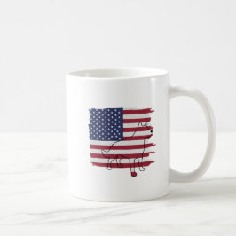 Patriottische Hond Amerikaanse Vlag Vintage Koffiemok