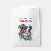 Patriottische Hond-Australische Herder Bedankzakje (Voorkant)