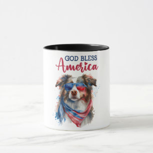 Patriottische Hond-Australische Herder Mok
