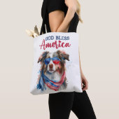 Patriottische Hond-Australische Herder Tote Bag (Dichtbij)