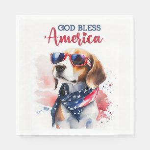 Patriottische Hond-Beagle Servet