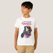 Patriottische Hond-Beagle T-shirt (Voorkant volledig)