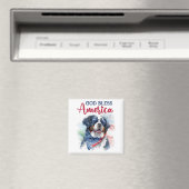 Patriottische Hond- Bernersennen Magneet (Insitu (Vaatwasser))