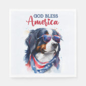 Patriottische hond-Bernese Servet (Voorkant)