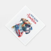 Patriottische Hond-Boxer Servet (Hoek)