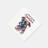 Patriottische Hond-Boxer Servet (Hoek)