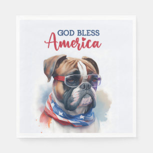 Patriottische Hond-Boxer Servet