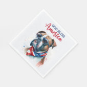 Patriottische Hond-Boxer Servet (Hoek)