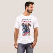 Patriottische Hond-Boxer T-shirt (Voorkant volledig)