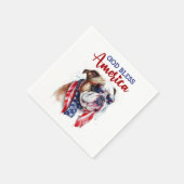 Patriottische Hond-Bulldog Servet (Hoek)