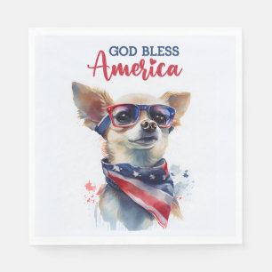 Patriottische Hond-Chihuahua Servet