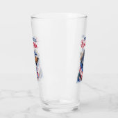Patriottische Hond-Dachshond Glas (Links)