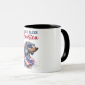 Patriottische Hond-Dachshond Mok (Voorkant rechts)