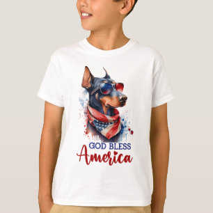 Patriottische hond - Doberman T-shirt