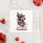 Patriottische Hond- Dobermann Servet (Insitu)