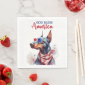 Patriottische Hond- Dobermann Servet (Insitu)