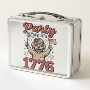 Patriottische Hond Feest Als Het 1776 Vintage T-sh