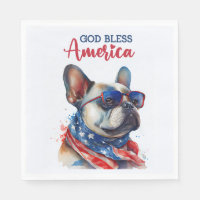 Patriottische Hond- Franse Bulldog