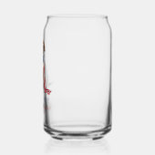 Patriottische hond gepersonaliseerd blikvorm glas (Links)